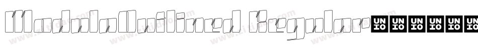 ModulaOutlined Regular字体转换